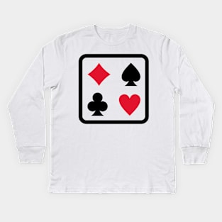 Poker Lover Kids Long Sleeve T-Shirt